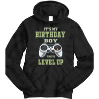 Its My Birthday Boy Time To Level Up Video Game Tie Dye Hoodie