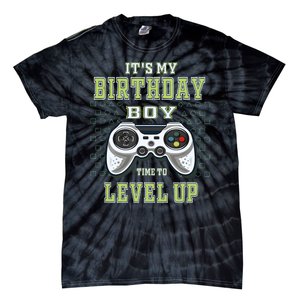 Its My Birthday Boy Time To Level Up Video Game Tie-Dye T-Shirt