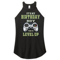 Its My Birthday Boy Time To Level Up Video Game Women’s Perfect Tri Rocker Tank