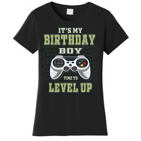 Its My Birthday Boy Time To Level Up Video Game Women's T-Shirt