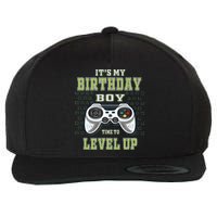 Its My Birthday Boy Time To Level Up Video Game Wool Snapback Cap