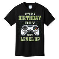 Its My Birthday Boy Time To Level Up Video Game Kids T-Shirt