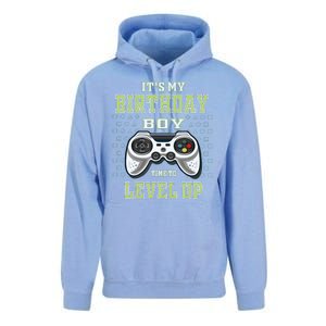 Its My Birthday Boy Time To Level Up Video Game Unisex Surf Hoodie