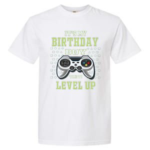 Its My Birthday Boy Time To Level Up Video Game Garment-Dyed Heavyweight T-Shirt