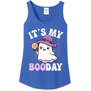 Its My Boo Day Cute Ghost Halloween Birthday Ladies Essential Tank