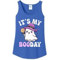 Its My Boo Day Cute Ghost Halloween Birthday Ladies Essential Tank