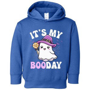 Its My Boo Day Cute Ghost Halloween Birthday Toddler Hoodie