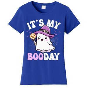 Its My Boo Day Cute Ghost Halloween Birthday Women's T-Shirt