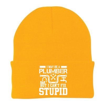 I May Be A Plumber But Even I Can't Fix Stupid Knit Cap Winter Beanie