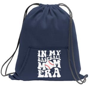 In My Baseball Mom Era Baseball Mama Game Day Mothers Day Sweatshirt Cinch Pack Bag