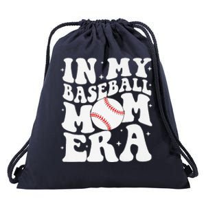 In My Baseball Mom Era Baseball Mama Game Day Mothers Day Drawstring Bag