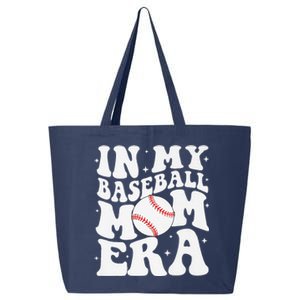 In My Baseball Mom Era Baseball Mama Game Day Mothers Day 25L Jumbo Tote