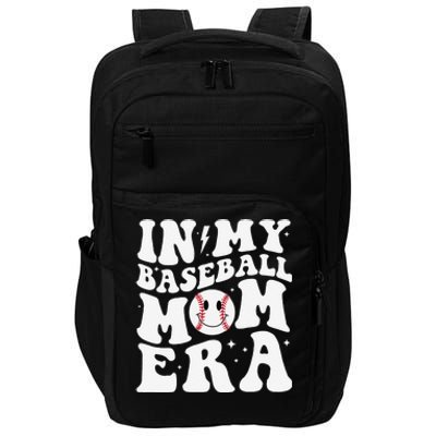 In My Baseball Mom Era Groovy Baseball Mom Team MotherS Day Impact Tech Backpack