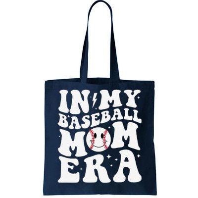 In My Baseball Mom Era Groovy Baseball Mom Team MotherS Day Tote Bag