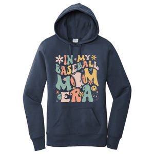 In My Baseball Mom Era Funny Baseball Mama Mothers Day Gifts Women's Pullover Hoodie