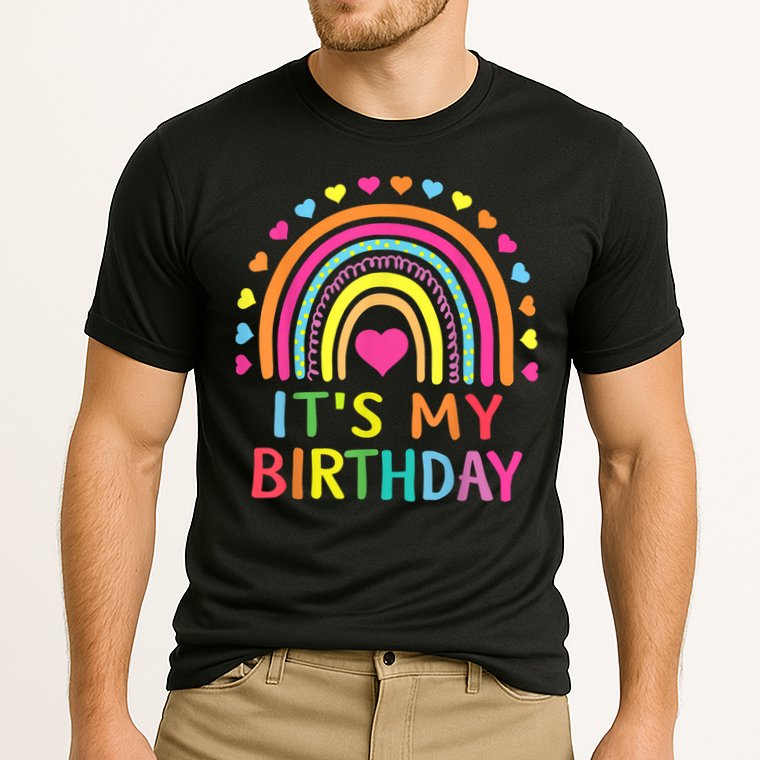 It's My Birthday Gift Rainbow Cooling Performance Crew T-Shirt
