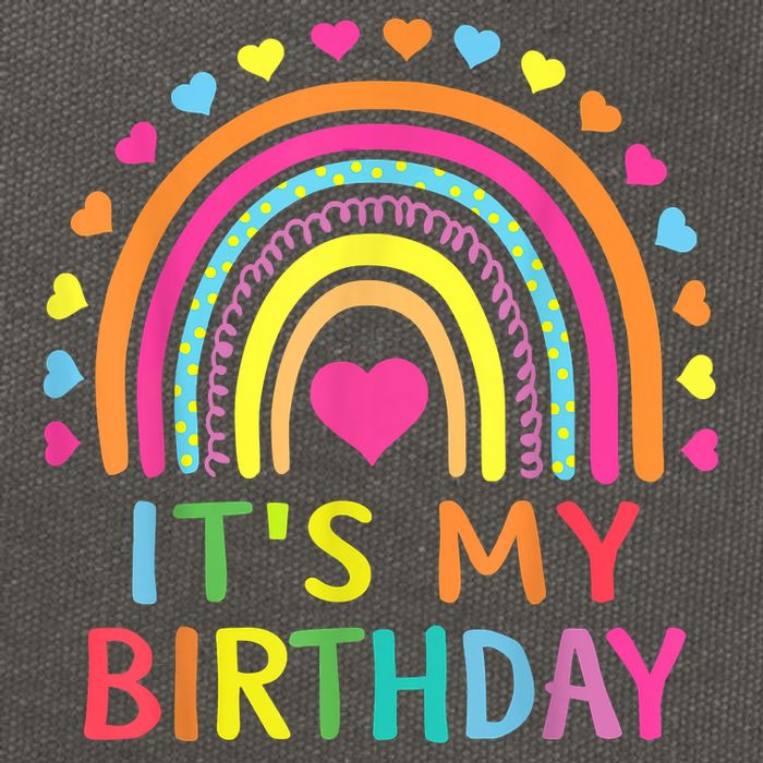 It's My Birthday Gift Rainbow Cotton Canvas Backpack