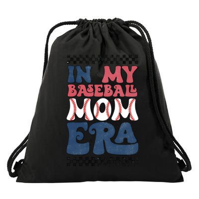In My Baseball Mom Era Drawstring Bag
