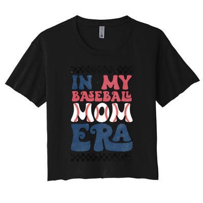 In My Baseball Mom Era Women's Crop Top Tee