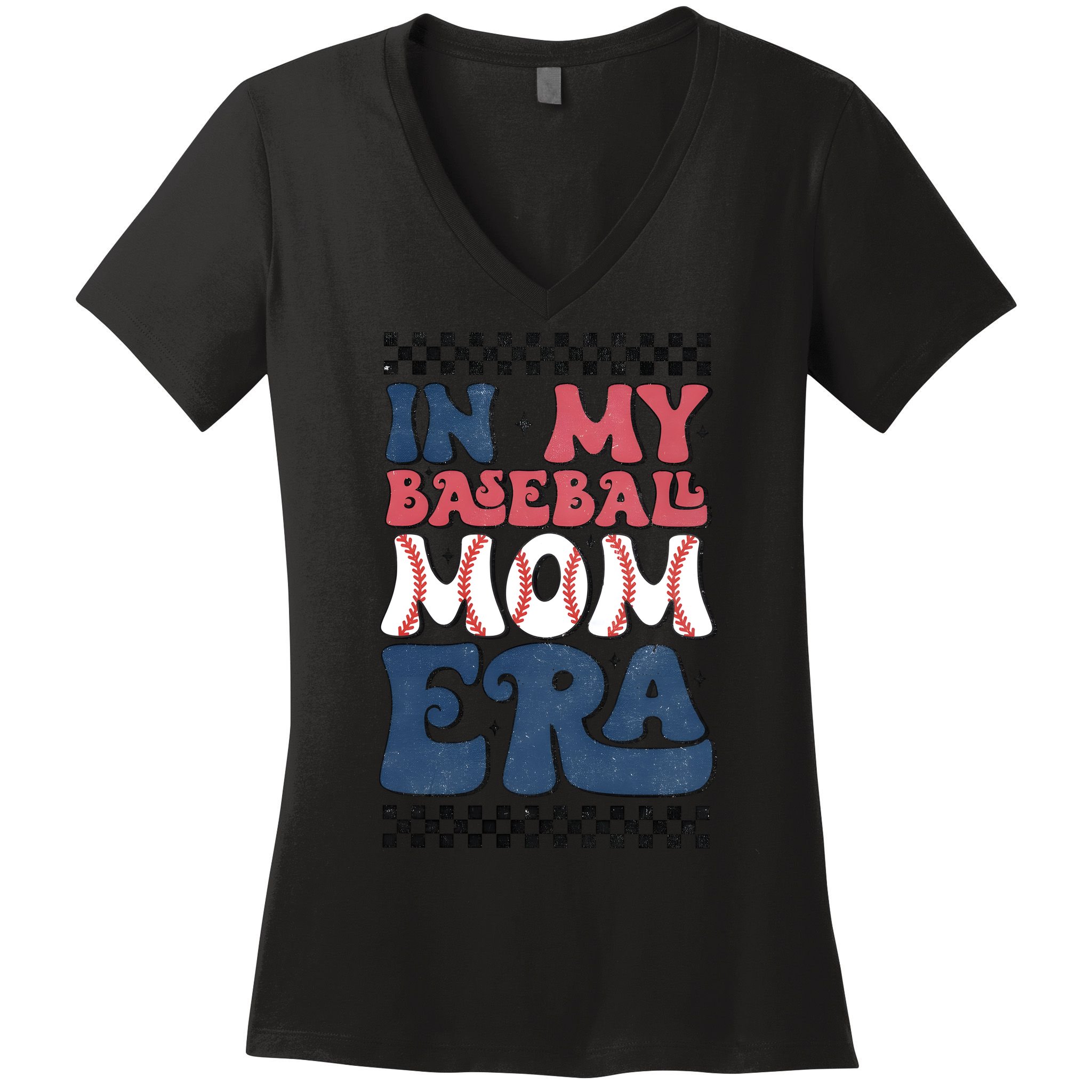 In My Baseball Mom Era Women's V-Neck T-Shirt