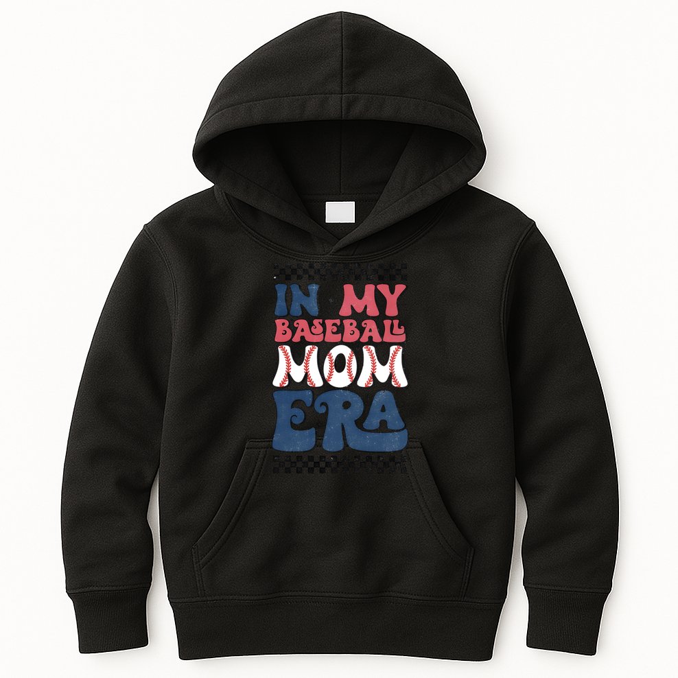 In My Baseball Mom Era Kids Hoodie