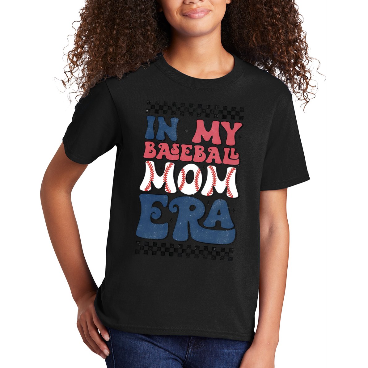 In My Baseball Mom Era Kids T-Shirt