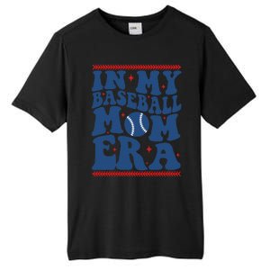 In My Baseball Mom Era Groovy Baseball Mom Team MotherS Day Tall Fusion ChromaSoft Performance T-Shirt