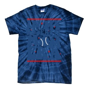 In My Baseball Mom Era Groovy Baseball Mom Team MotherS Day Tie-Dye T-Shirt