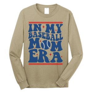 In My Baseball Mom Era Groovy Baseball Mom Team MotherS Day Long Sleeve Shirt