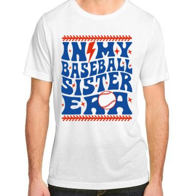 In My Baseball Sister Era Groovy Sister Baseball Adult ChromaSoft Performance T-Shirt