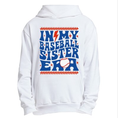 In My Baseball Sister Era Groovy Sister Baseball Urban Pullover Hoodie