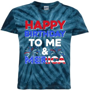 It's My Birthday July 4th American Independence Day Gift Kids Tie-Dye T-Shirt