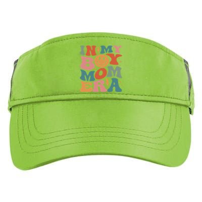 In My Boy Mom Era Groovy Mom Of Gifts Funny Mothers Day Adult Drive Performance Visor