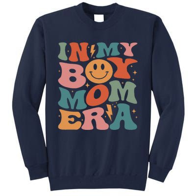 In My Boy Mom Era Groovy Mom Of Gifts Funny Mothers Day Tall Sweatshirt