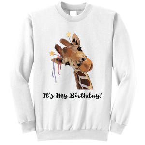 It's My Birthday Good Time Giraffe Party Animal Sweatshirt