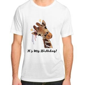 It's My Birthday Good Time Giraffe Party Animal Adult ChromaSoft Performance T-Shirt