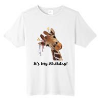 It's My Birthday Good Time Giraffe Party Animal Tall Fusion ChromaSoft Performance T-Shirt