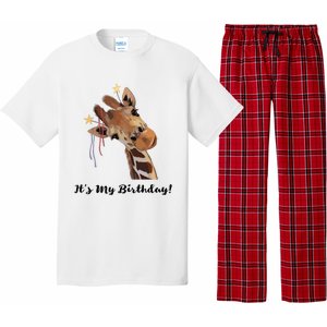 It's My Birthday Good Time Giraffe Party Animal Pajama Set