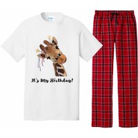 It's My Birthday Good Time Giraffe Party Animal Pajama Set