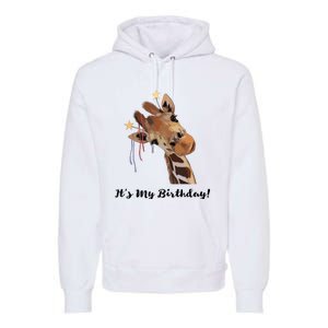 It's My Birthday Good Time Giraffe Party Animal Premium Hoodie