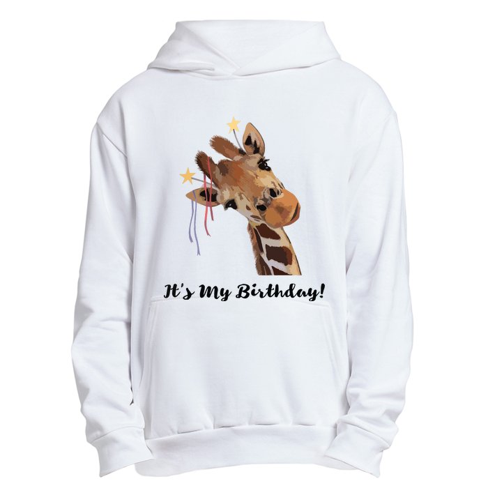 It's My Birthday Good Time Giraffe Party Animal Urban Pullover Hoodie