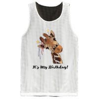 It's My Birthday Good Time Giraffe Party Animal Mesh Reversible Basketball Jersey Tank