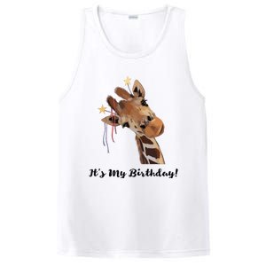 It's My Birthday Good Time Giraffe Party Animal PosiCharge Competitor Tank