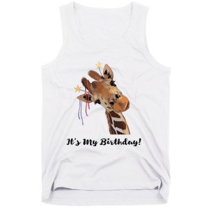 It's My Birthday Good Time Giraffe Party Animal Tank Top