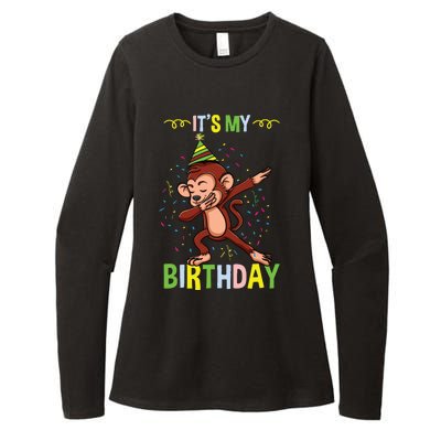 Its My Birthday Monkey Womens CVC Long Sleeve Shirt