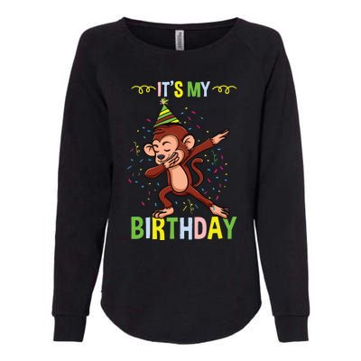 Its My Birthday Monkey Womens California Wash Sweatshirt