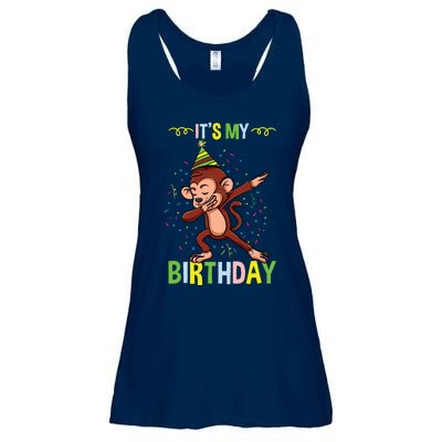 Its My Birthday Monkey Ladies Essential Flowy Tank