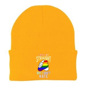 I May Be Straight But I Dont Hate Gay Friendly Cool Gift Knit Cap Winter Beanie