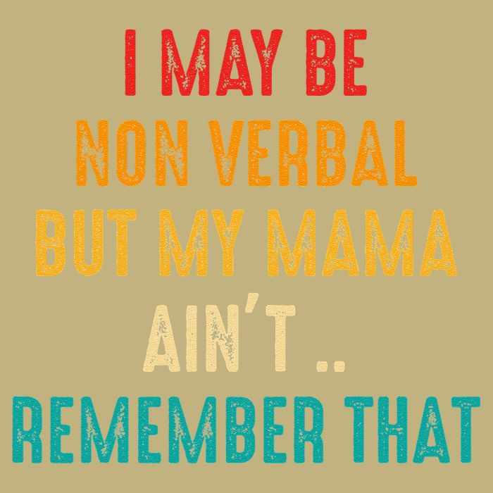I May Be Non Verbal Nonverbal Autism Awareness Cooling Performance Crew T-Shirt