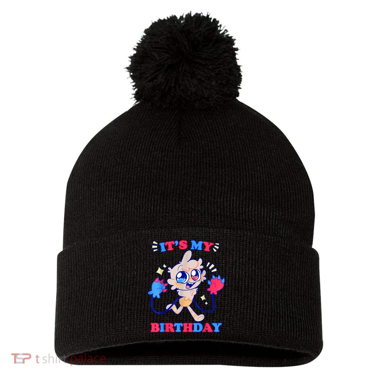 Its My Birthday Dandy World Dandy Goob Pom Pom 12in Knit Beanie